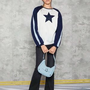 Navy and White Star Sweat shirt for your teen. Preloved in Perfect condition